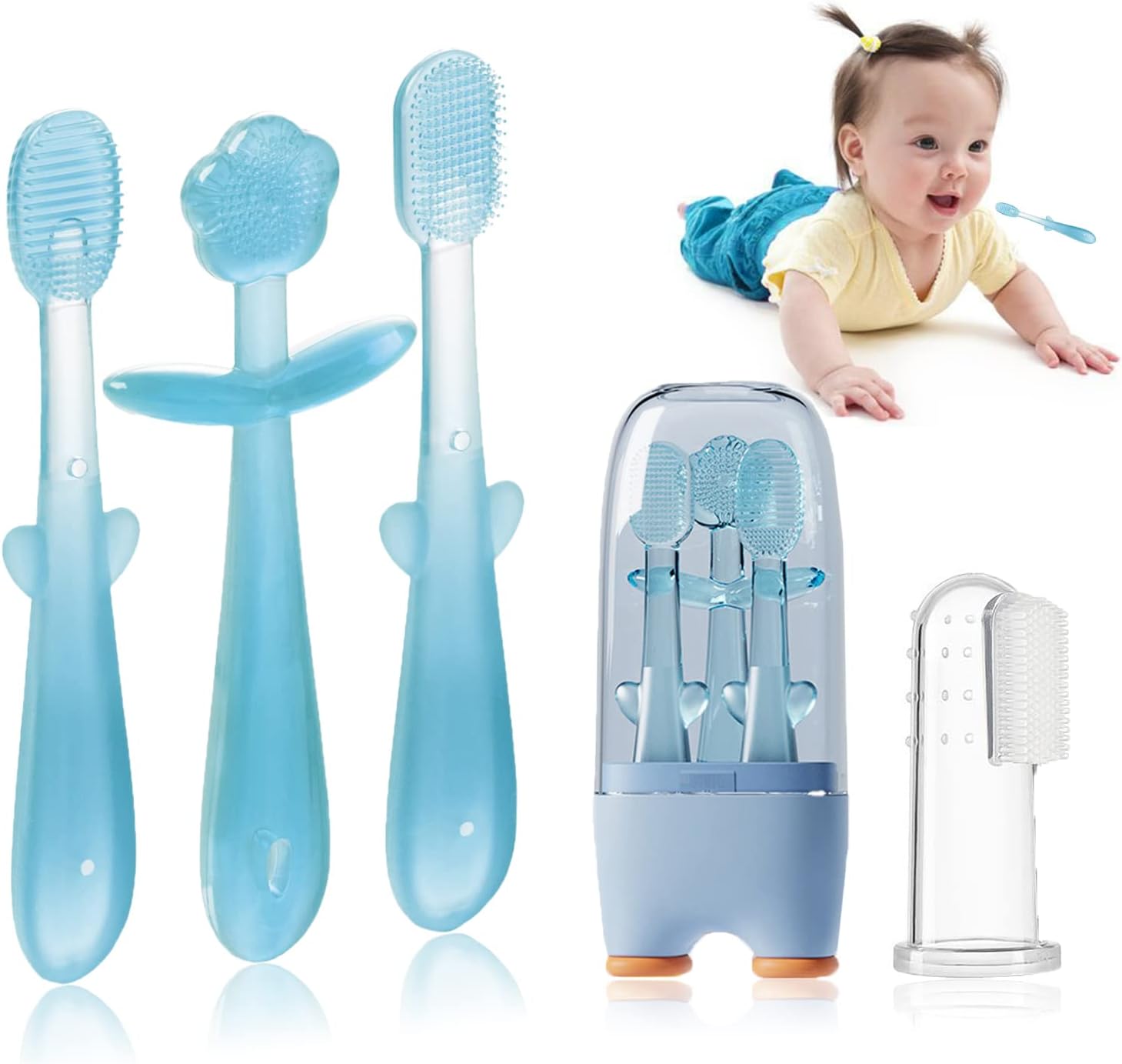 Silicon Baby Tooth Brush, Soft & Lightweight Baby Brush