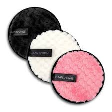 Makeup Remover Sponge / Cleansing Pad | Pink, White & Grey