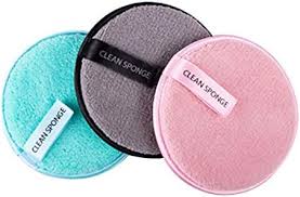 Makeup Remover Sponge / Cleansing Pad | Pink, White & Grey