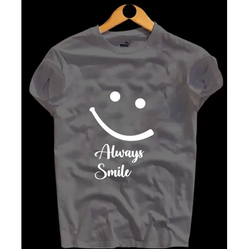 Always Smile Best quality printed Boys T-shirt/ Tshirt For Men/ T-shirt